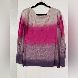 American Eagle Outfitters Pink and Purple Ombre Top